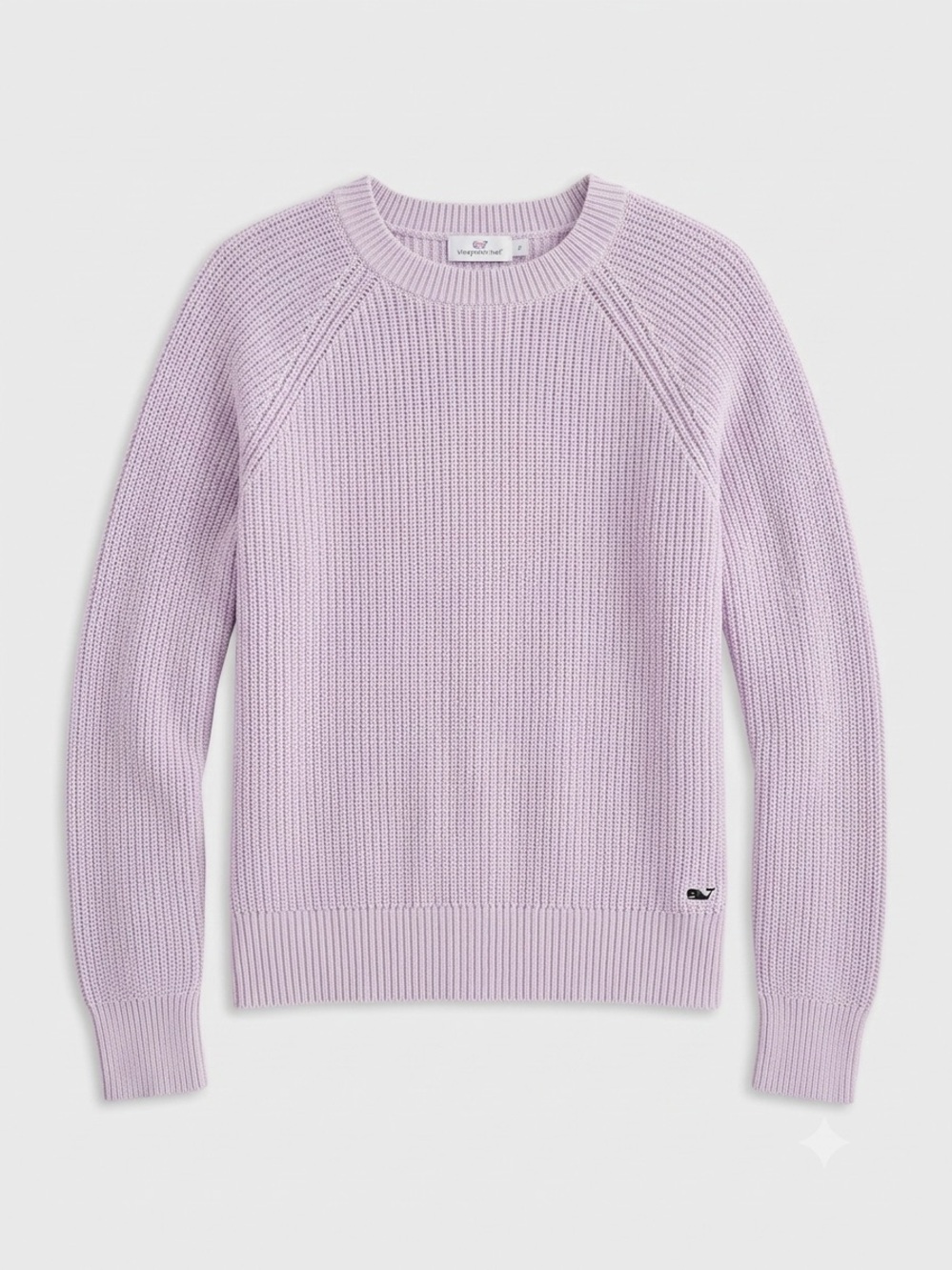 Vineyard Vines 100% Cotton Ribbed Crewneck Sweater - Lilac - Size Small - NWOT
